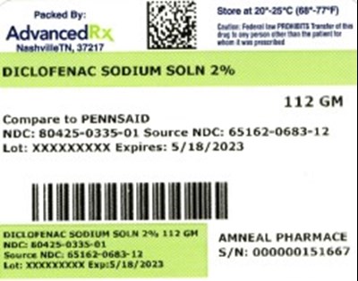 Label 1 (Diclofenac Sodium Solution  80425 0335 01)